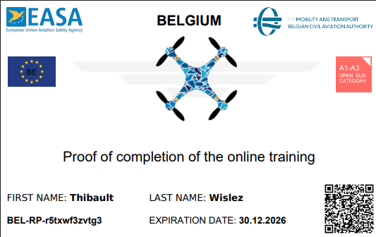 Licence EASA Pilote de Drone