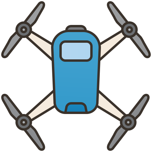 Icône de drone représentant la certification de pilote de drone